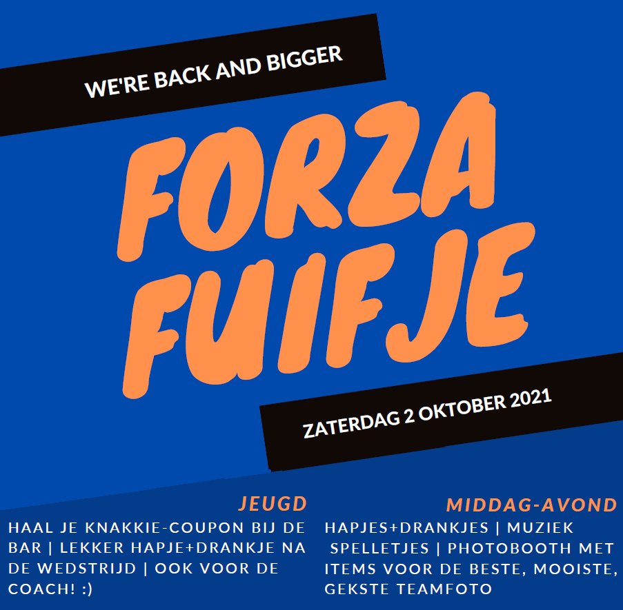Afbeelding 2 oktober - Forza Fuifje!